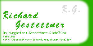 richard gestettner business card